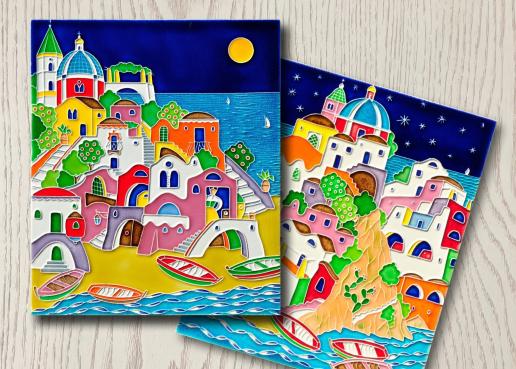Casette Mediterranee ceramica fatte a mano.
