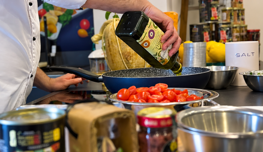The cooking class.