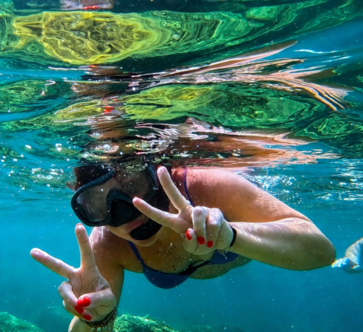 Attività di snorkeling.