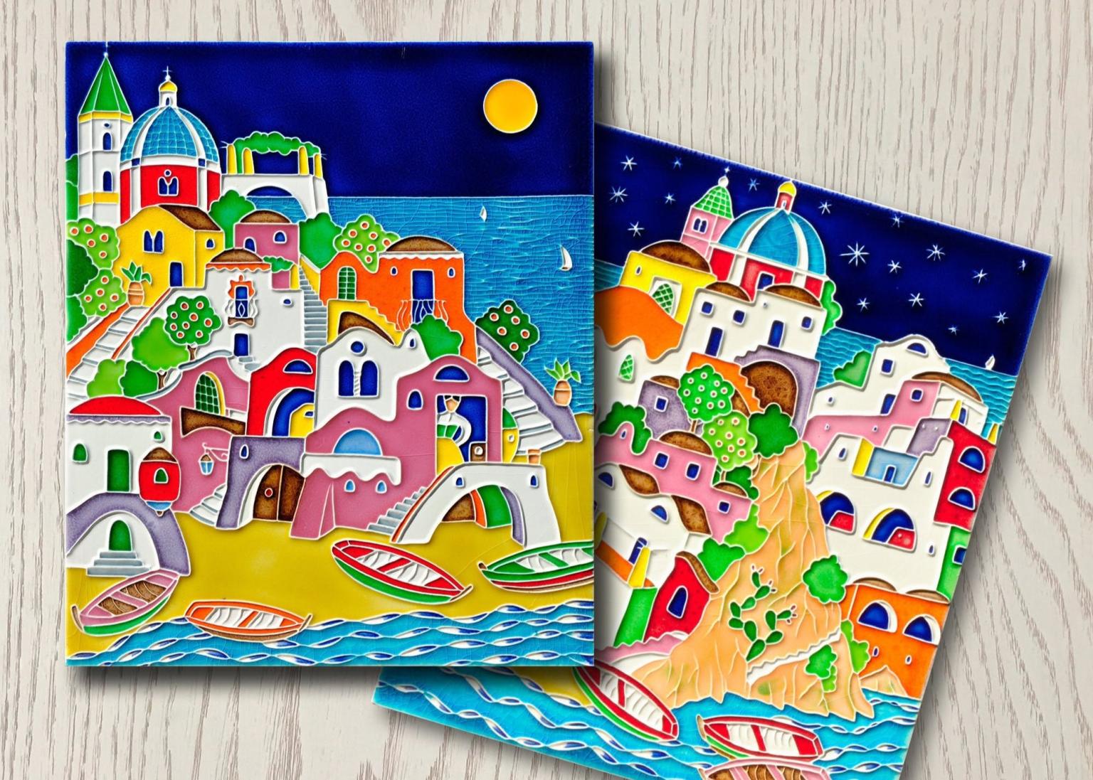 Casette Mediterranee ceramica fatte a mano.