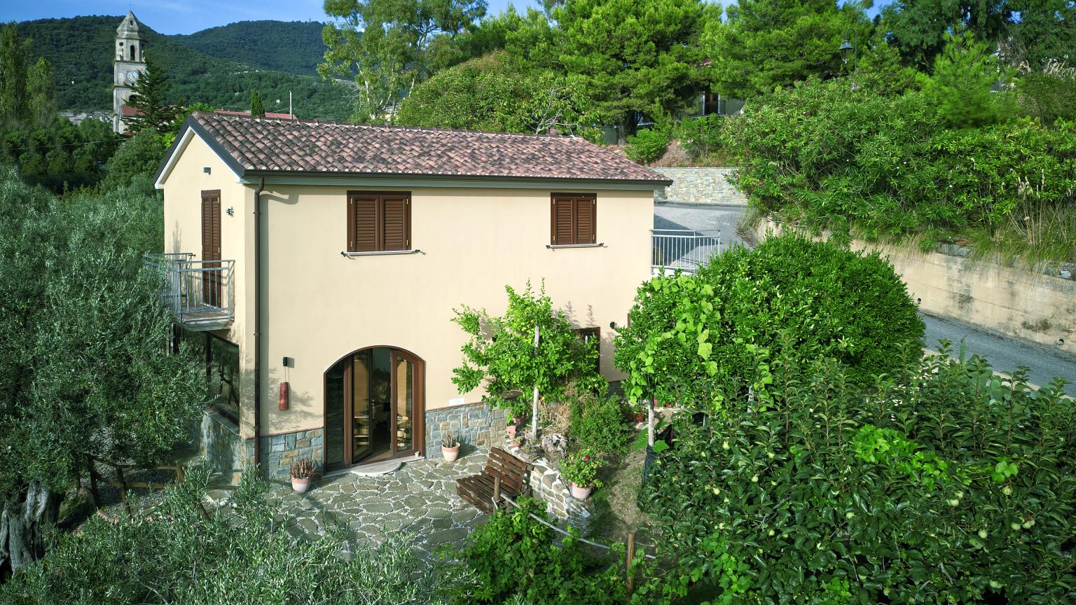 Außenansicht des Agriturismo.