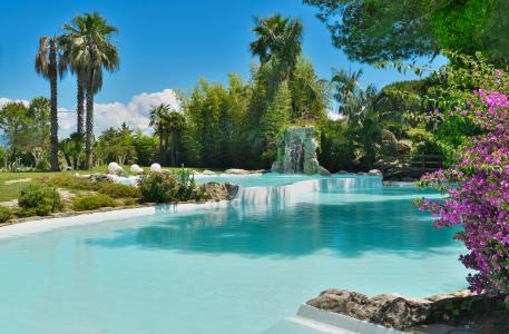 I giardini dell'Hotel Meridiana.