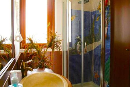Bagno con doccia. 