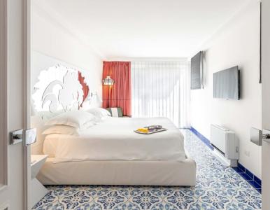 Camera da letto delle beach villas. 