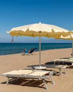 La spiaggia del lido. 